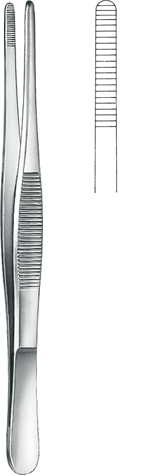  KLS Martin 12-100-18-07 DRESSING FORCEPS, 18 CM -  , 18 